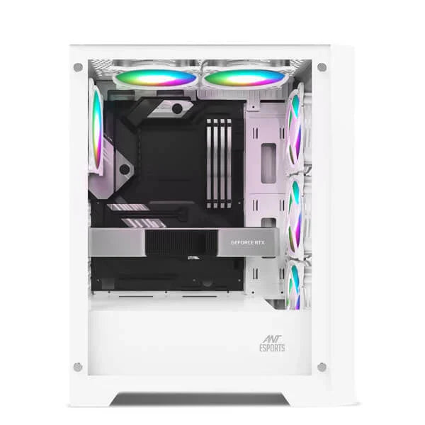 ANT ESPORTS ICE-170 TG ATX Mid Tower Cabinet (White) - 2