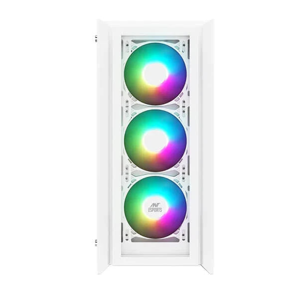 ANT ESPORTS ICE-170 TG ATX Mid Tower Cabinet (White) - 5