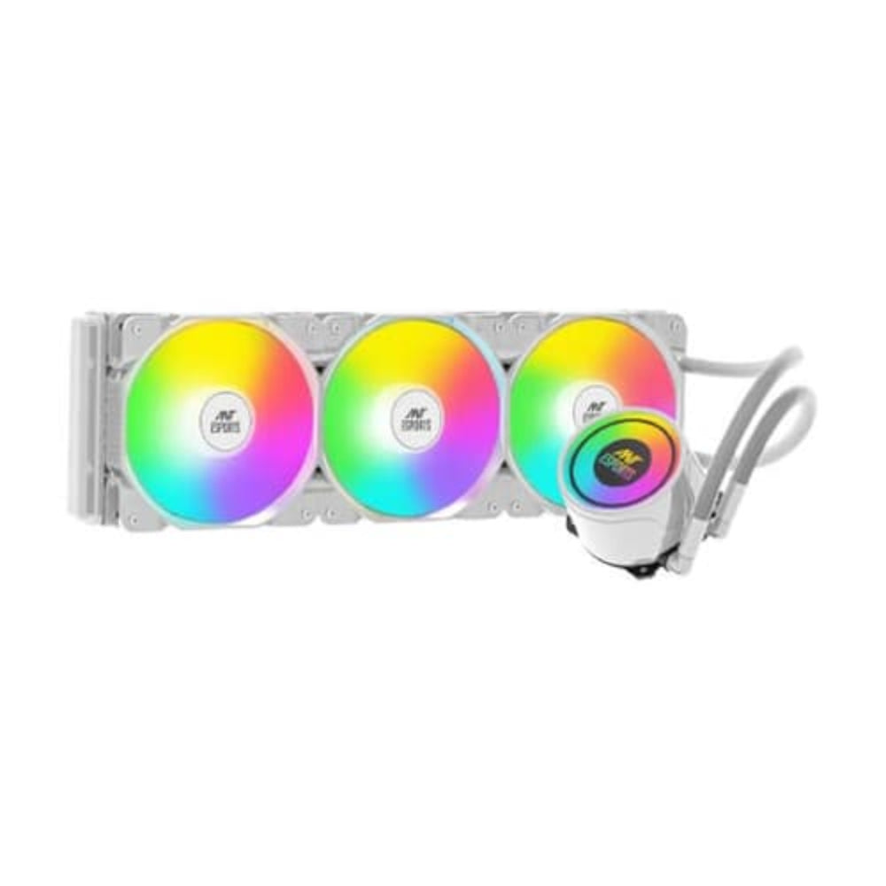 ANT ESPORTS Ice 360 ARGB 360mm CPU Liquid Cooler ( White ) – TechCure India