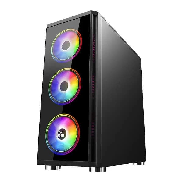 ANT ESPORTS ICE-400TG ATX Mid Tower Cabinet (Black) - 4