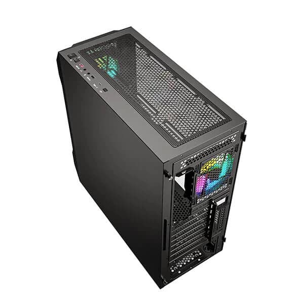 ANT ESPORTS ICE 410TG Mesh ARGB EATX Mid Tower Cabinet (Black) - 3