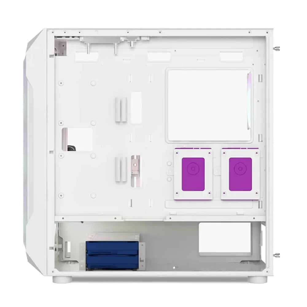ANT ESPORTS ICE-410 TG Mesh ARGB EATX Mid Tower Cabinet (White) - 3