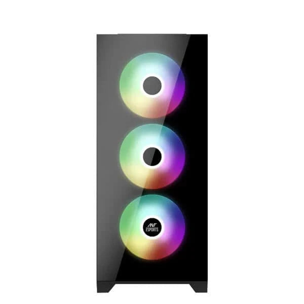 ANT ESPORTS ICE-590TG ARGB EATX Mid Tower Cabinet (Black) - 5