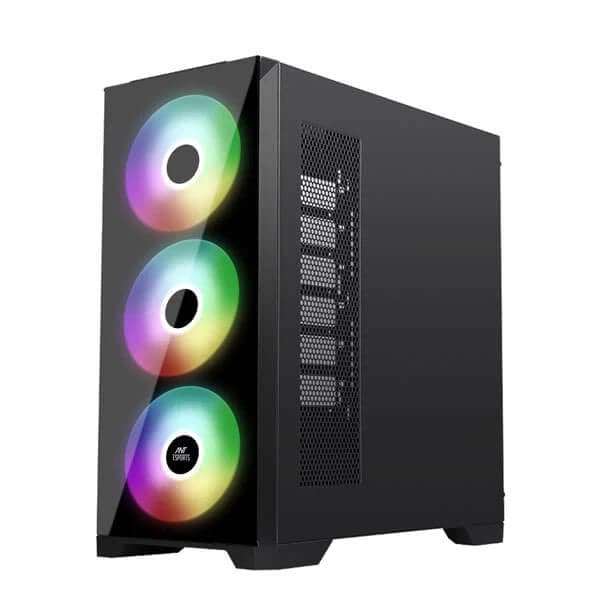 ANT ESPORTS ICE-590TG ARGB EATX Mid Tower Cabinet (Black) - 6