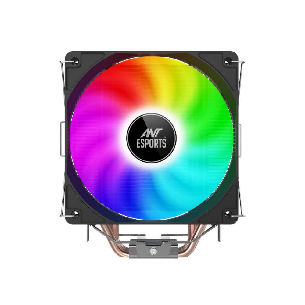 ANT ESPORTS ICE-C400 Rainbow LED Air CPU Air Cooler (Black) - 2