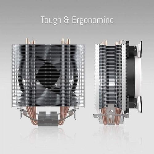 ANT ESPORTS ICE-C612 With RGB LED PWM Single Tower CPU Air Cooler/Fan (Black) - 3