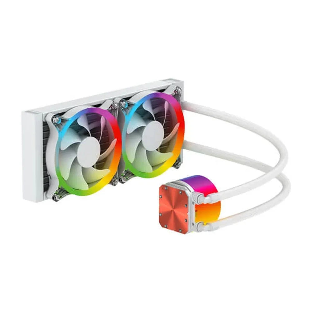 ANT ESPORTS ICE Chroma 240 ARGB 240mm CPU Liquid Cooler ( White ) - 2
