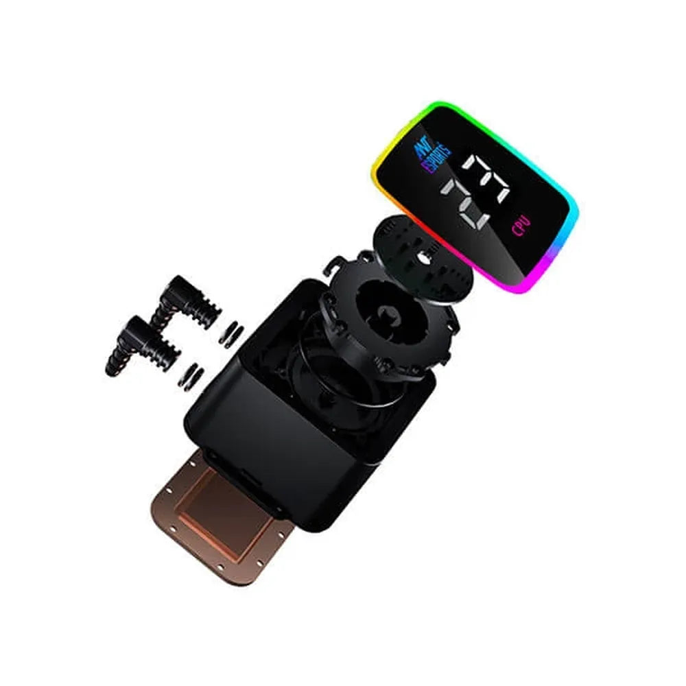 ANT ESPORTS ICE-Flow 240 ARGB 240mm CPU Liquid Cooler (Black) - 3