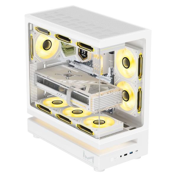 ICE MASTER Dynamite X6 ATX Cabinet (White) – Model IM-CAB-DYN-X6-WH – TechCure India