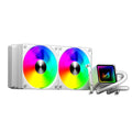 ICE MASTER Hurricane GF-240 ARGB liquid Cooler (White) – Model IM-LC-HURR-240-WH – TechCure India
