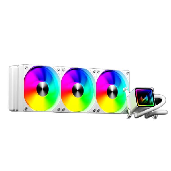 ICE MASTER Hurricane GF-360 ARGB liquid Cooler (White) – Model IM-LC-HURR-360-WH – TechCure India