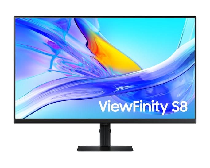 Samsung ViewFinity S8 LS32D800UBWXXL 32-inch 4K UHD IPS Monitor, USB Type-C 90W, HDR10, LAN, KVM, 60Hz – TechCure India