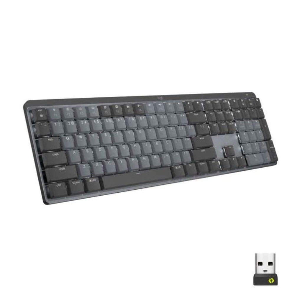 LOGITECH MX Keys Full Size Mechanical Wireless Keyboard ( Graphite ) – TechCure India