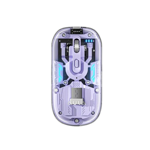 Aula AM210 Wireless 2.4G BT Gaming Mouse - Purple – TechCure India