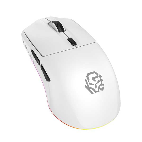 Karnage Templar Tri-Mode Wireless RGB 65g Gaming Mouse (White) – Model KNG-BW-18-WH – TechCure India
