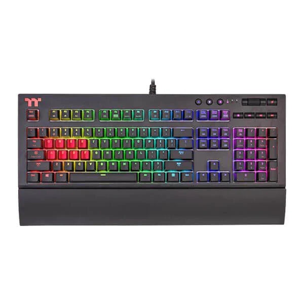 THERMALTAKE X1 Full Size Wired Gaming Keyboard ( Black ) ( Cherry MX Silver Switch ) ( KB-TPX-SSBRUS-01 )