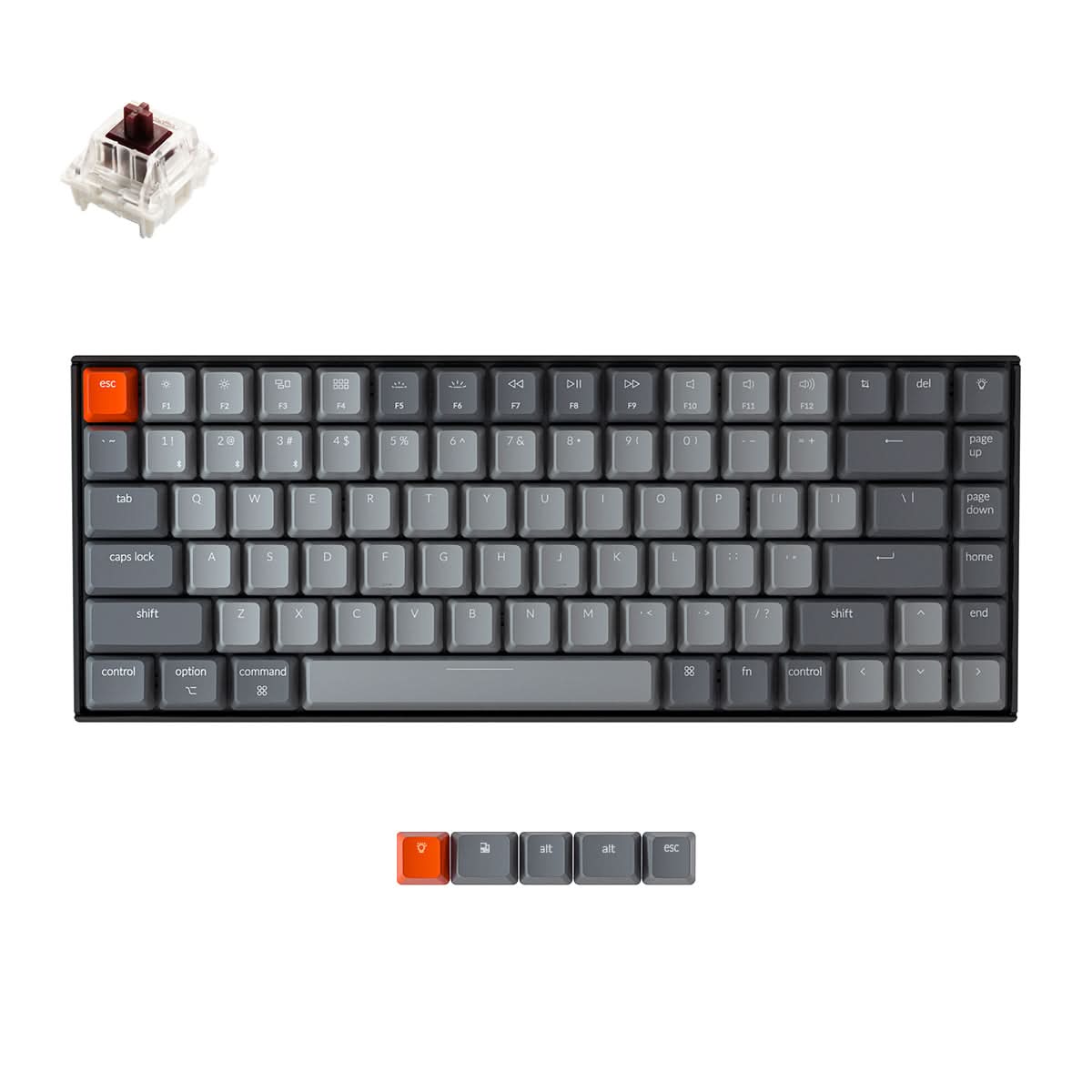 Keychron K2-A3 White Backlight Brown Switch Wireless Mechanical Keyboard – TechCure India