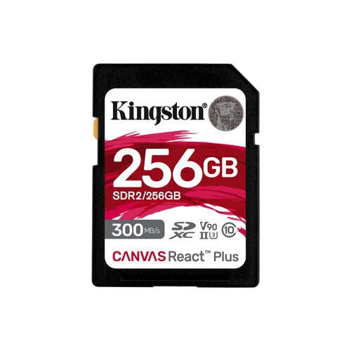 Kingston Canvas React Plus V90 256GB SD Memory Card
