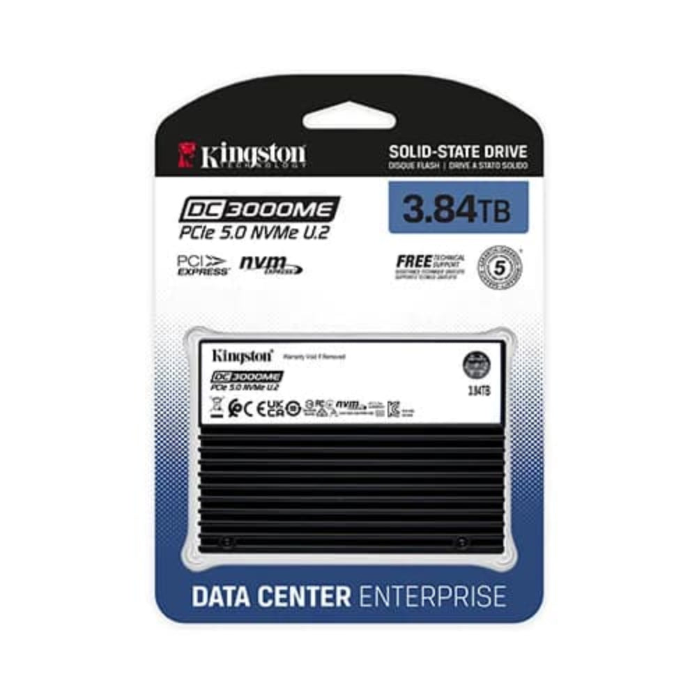 KINGSTON DC300ME 3.84TB U.2 NVMe Gen5 Enterprise Solid State Drive ( SSD ) – Model SEDC3000ME-3T8 – TechCure India