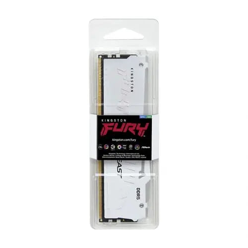 Kingston Fury Beast RGB 32GB DDR5 6000Mhz CL36 Desktop RAM White (KF560C36BWEA-32) – TechCure India