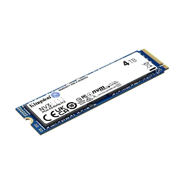 Kingston NV3 4TB Gen4.0 NVMe M.2 Internal SSD (SNV3S-4000G) – TechCure India