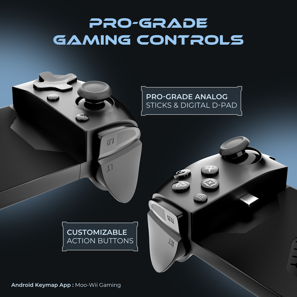 KLUTCH ONE GAMEPAD WITH IPHONE/ANDROID, XBOX, HID & KEYMAP MODES | WIRED & BLUETOOTH CONNECTIVITY | LIGHTING INDICATORS | GAMING CONTROLLER FOR MOBILE, PC,CONSOLE | WIRELESS GAMEPAD & JOYSTICK – TechCure India