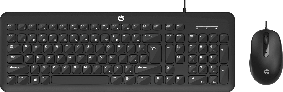 HP KM160 WIRED MOUSE AND KEYBOARD COMBO – TechCure India