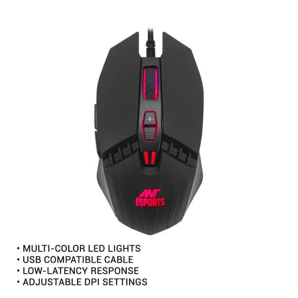 ANT ESPORTS KM500 Full Size Membrane Gaming Keyboard And Mouse Combo (Black) (MemBrane Keyboard) (KM500-COMBO) - 4