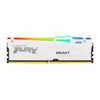 KINGSTON Fury Beast RGB 32GB ( 32GB x 1 ) 6000MHz DDR5 RAM ( White ) ( CL30 )