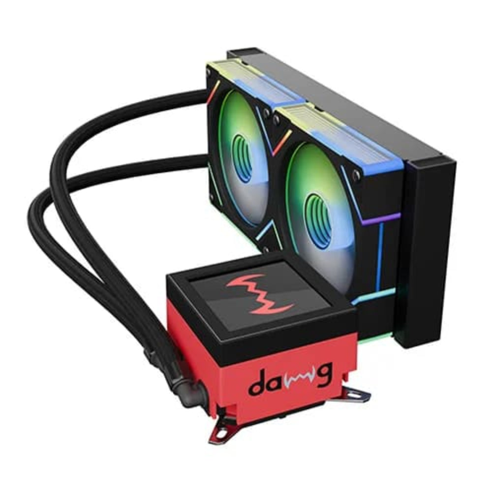 DAWG L240 ARGB 240mm CPU Liquid Cooler ( With LCD Display )( Black ) - 2