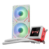DAWG L240 ARGB 240mm CPU Liquid Cooler ( With LCD Display )( White )