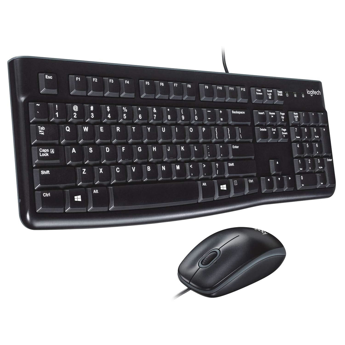 LOGITECH MK120 WIRED USB KEYBOARD AND MOUSE COMBO – TechCure India