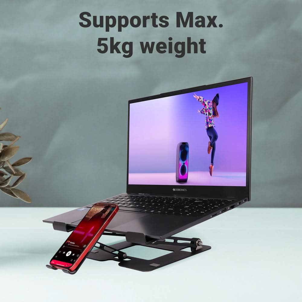 LAPTOP STAND AND MOBILE STAND ZEBRONICS NS3500 – TechCure India