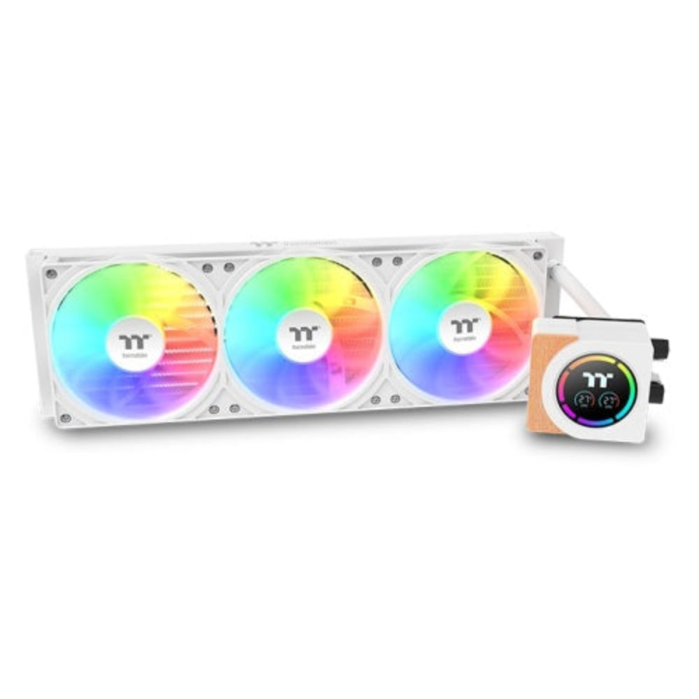 THERMALTAKE LB360-S ARGB 360mm CPU Liquid Cooler ( White ) ( With LCD Display ) – TechCure India