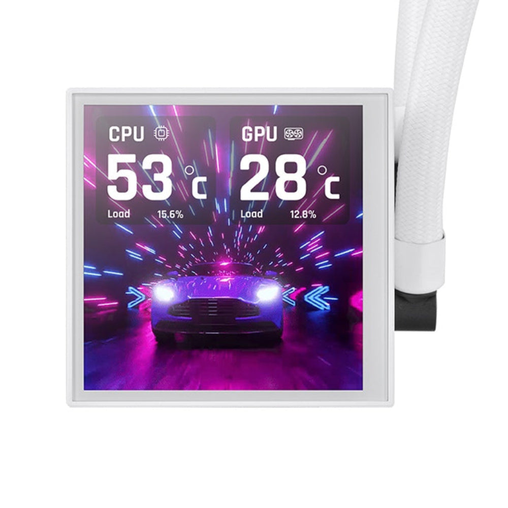 THERMALTAKE LB360 Ultra 360mm ARGB Liquid Cooler ( Snow ) ( With LCD Display ) – TechCure India