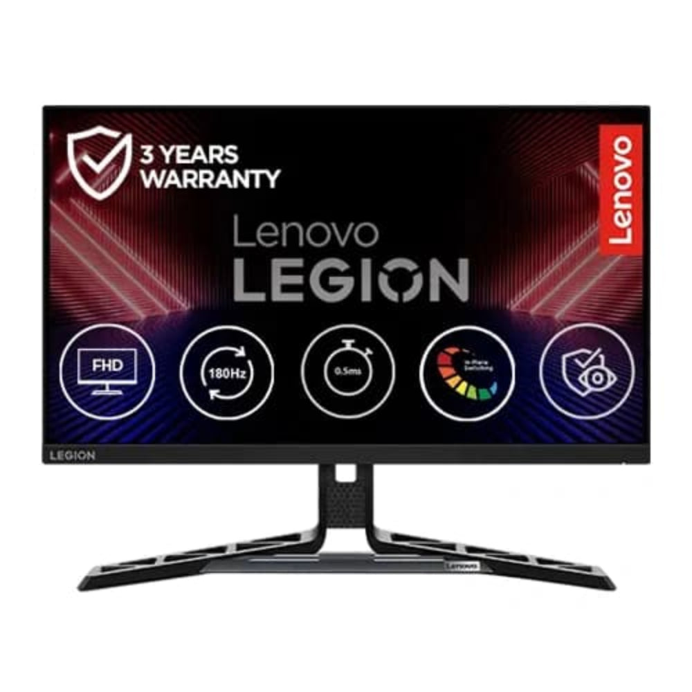 LENOVO Legion R25I-30 25 Inch FHD 180Hz IPS Panel 99% SRGB 0.5MS AMD Freesync Gaming Monitor – Model 67B7GACBIN – TechCure India