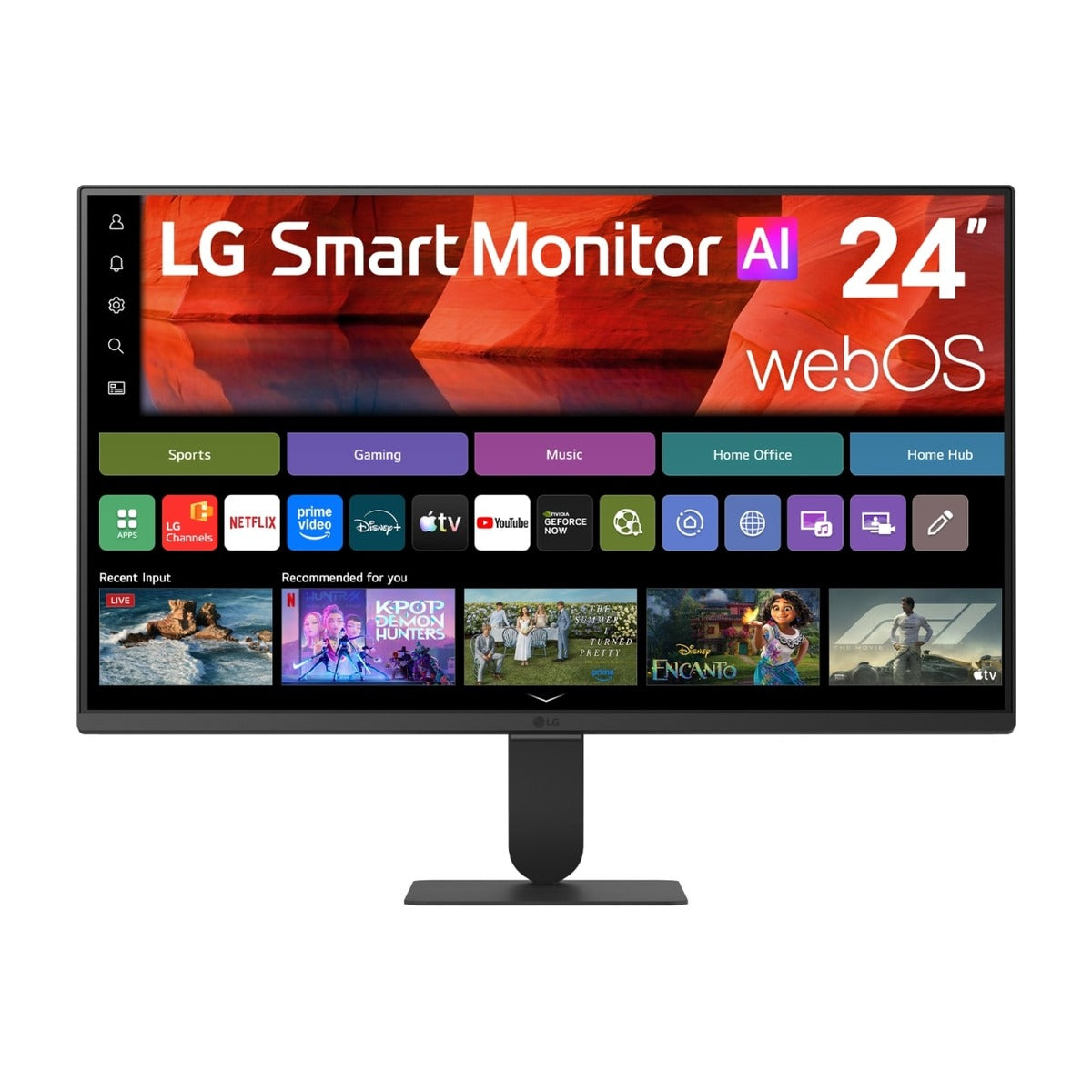 LG 24U511SB-B 24 Inch Full HD IPS Smart Monitor with webOS (Black) – Full HD (1920x1080) – TechCure India
