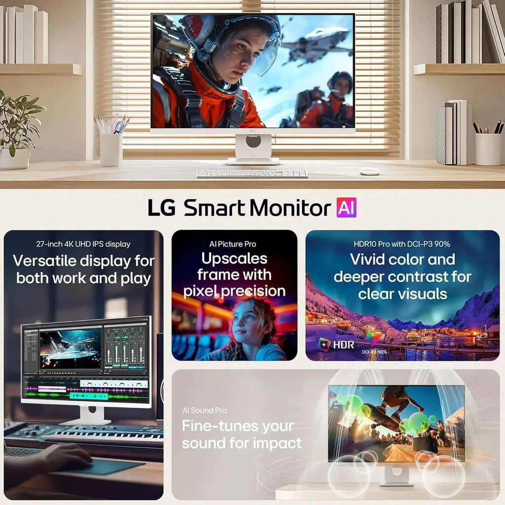 LG 27U731SB 68 cm (27 Inch) UHD (3840 x 2160) IPS Smart Monitor – TechCure India