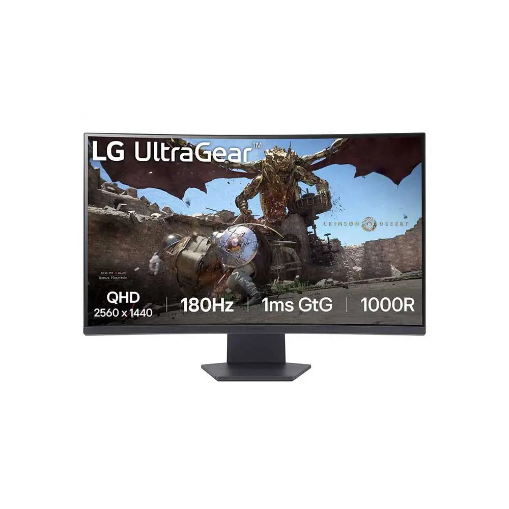 LG 32GS60QC-B Ultragear 32 Inch QHD HDR10 Curved Gaming Monitor (32GS60QC-B) – TechCure India