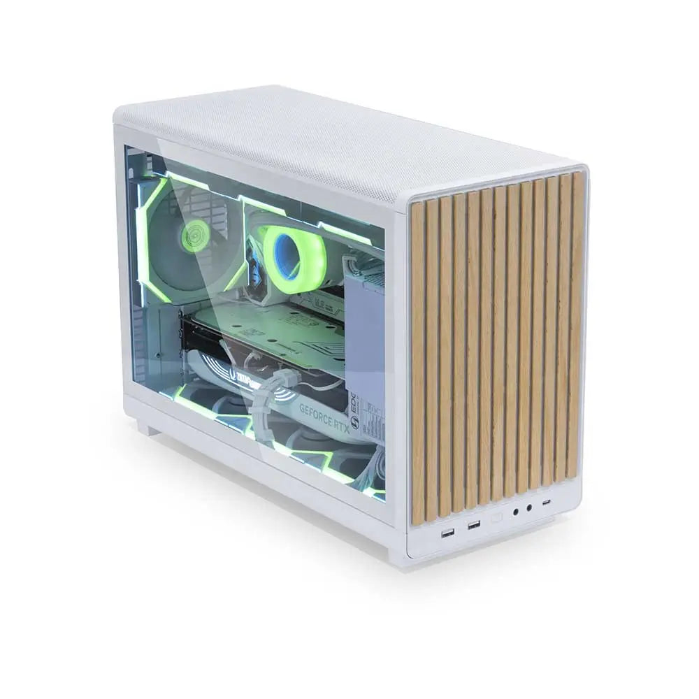 Lian Li A3 Micro ATX Tempered Glass White Steel Mini Tower Desktop Cabinet (G99.A3W-WDG.IN) – TechCure India
