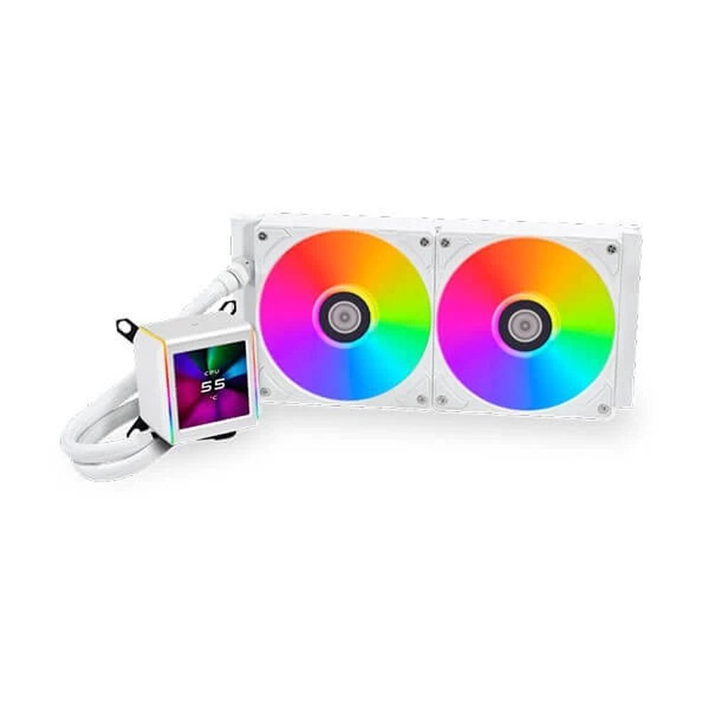 Lian Li Galahad II LCD ARGB 280mm CPU Liquid Cooler (White) – TechCure India