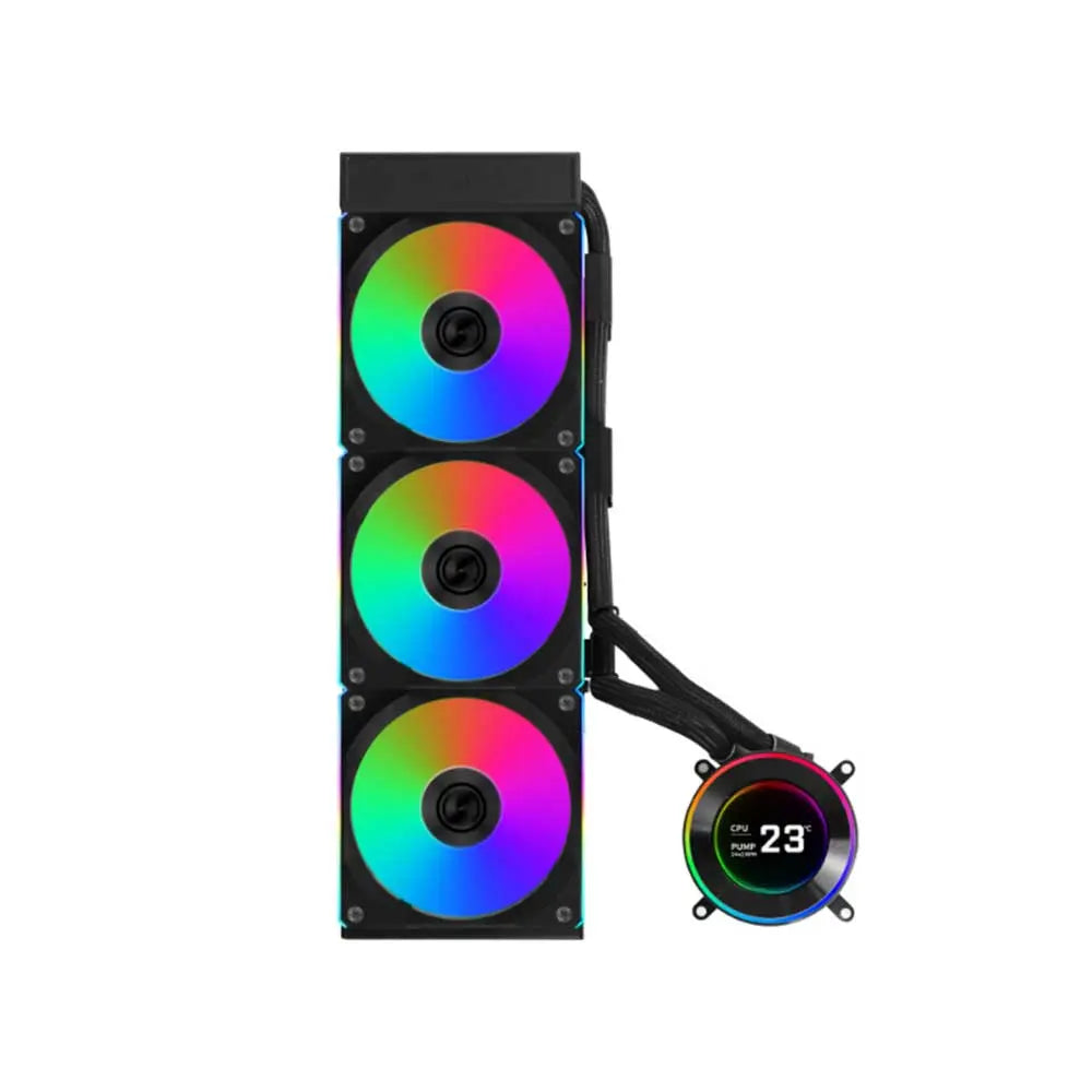 Lian Li Hydroshift II LCD-C 360CL 360mm CPU Liquid Cooler Black (G89-GHS2LCD36RB-IN) – TechCure India