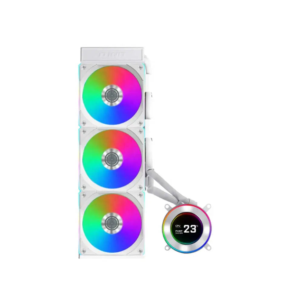 Lian Li Hydroshift II LCD-C 360CL 360mm CPU Liquid Cooler White (G89-GHS2LCD36RW-IN) – TechCure India