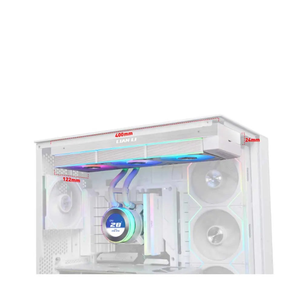 Lian Li Hydroshift II LCD-C 360CL 360mm CPU Liquid Cooler White (G89-GHS2LCD36RW-IN) – TechCure India