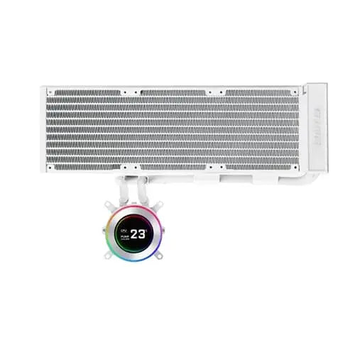 Lian Li Hydroshift II LCD-C 360N Fan less CPU Liquid Cooler White (G89-GHS2LCD36W-IN) – TechCure India