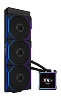 Lian Li HydroShift II LCD-S 360 TL 360mm Liquid Cooler Black (G89-GHS2LCDS36TFB-IN) – 400 x 122 x 24mm – TechCure India