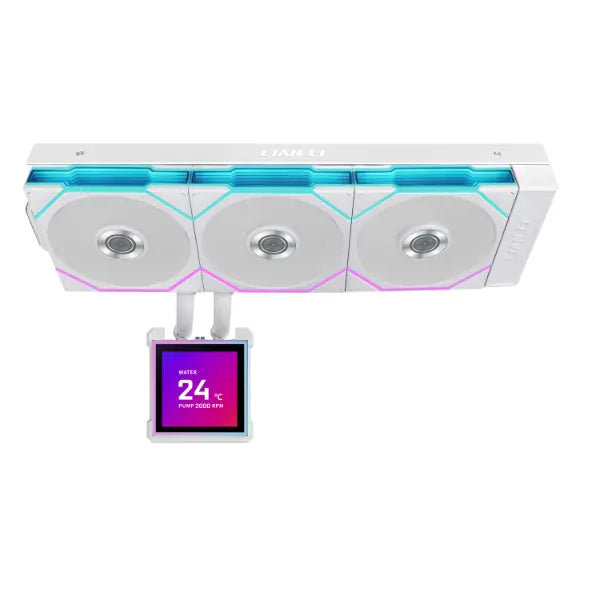 Lian Li HydroShift II LCD-S 360 TL 360mm Liquid Cooler White (G89-GHS2LCDS36TFW-IN) – TechCure India