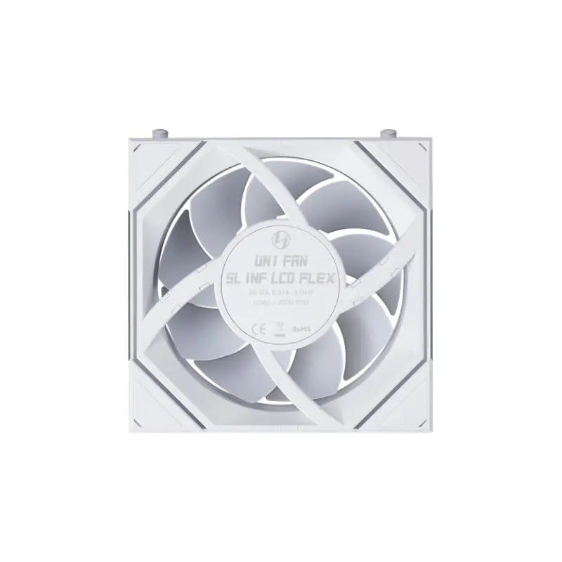 Lian Li Uni Fan SL-INF LCD Flex 120mm Cabinet Fan (3-Pack) White – TechCure India