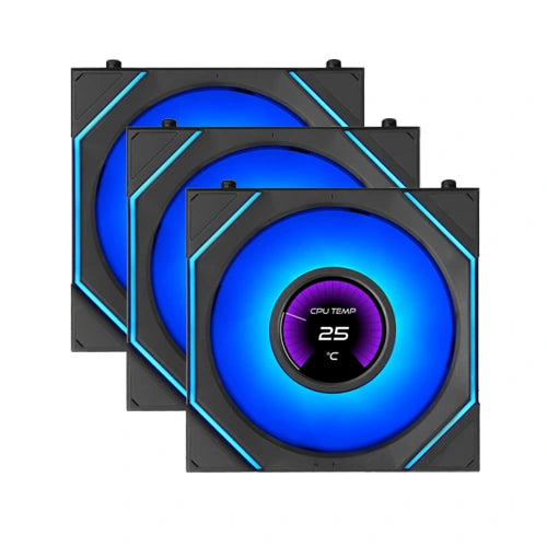 Lian Li UNI Fan SL INF LCD Flex Wireless ARGB 120mm Triple Pack Cabinet Fan