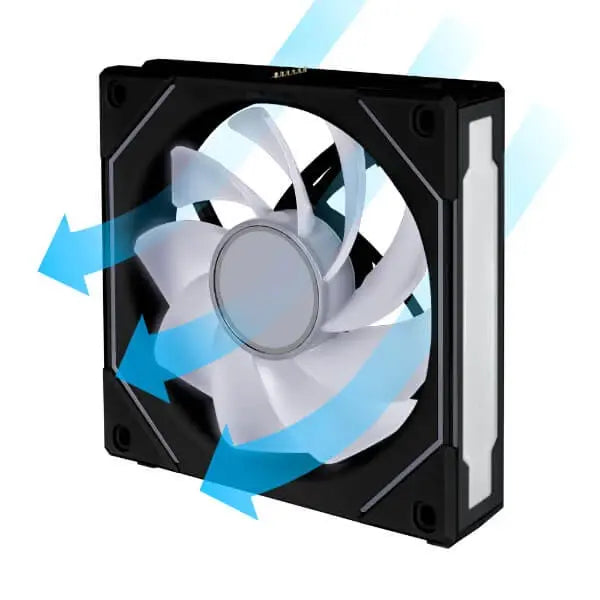 Lian Li UNI Fan SL-INF Reverse Blade Black 120mm Cabinet Fan (Single Pack) (G99-12RSLIN1B-IN) – TechCure India